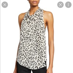 A.L.C. Ella Leopard print sleeveless blouse-Size 6 NWT
